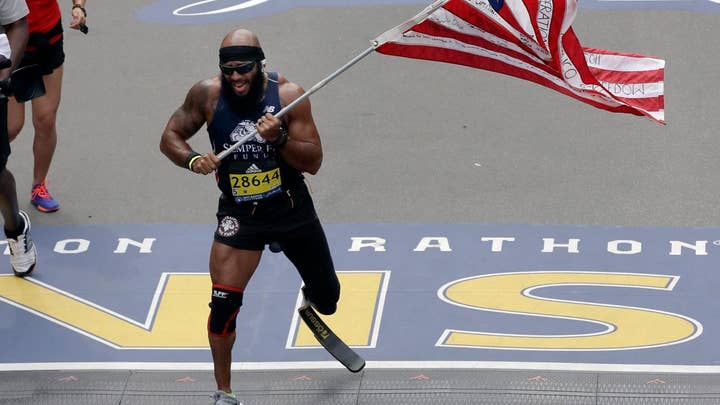 Wounded veterans conquer Boston Marathon