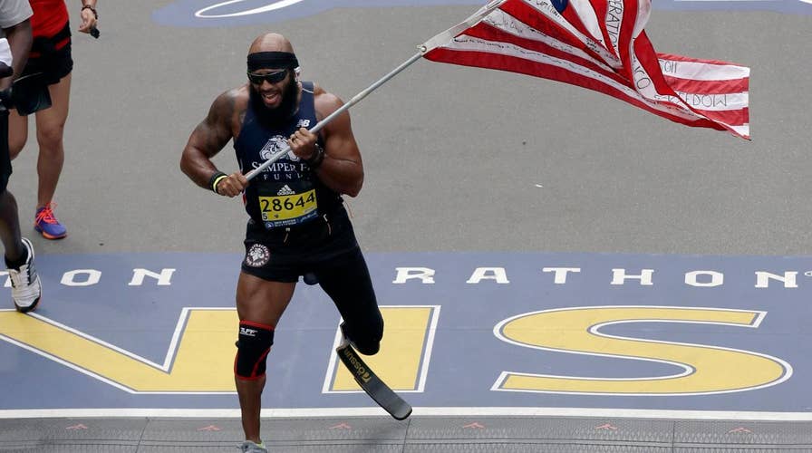 Wounded veterans conquer Boston Marathon