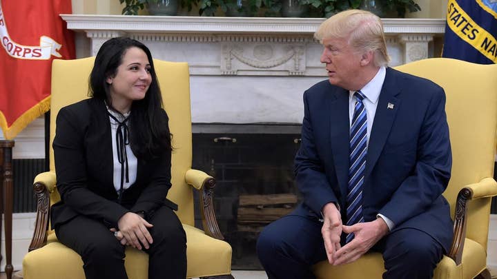 Trump meets with freed Egyptian-American charity worker