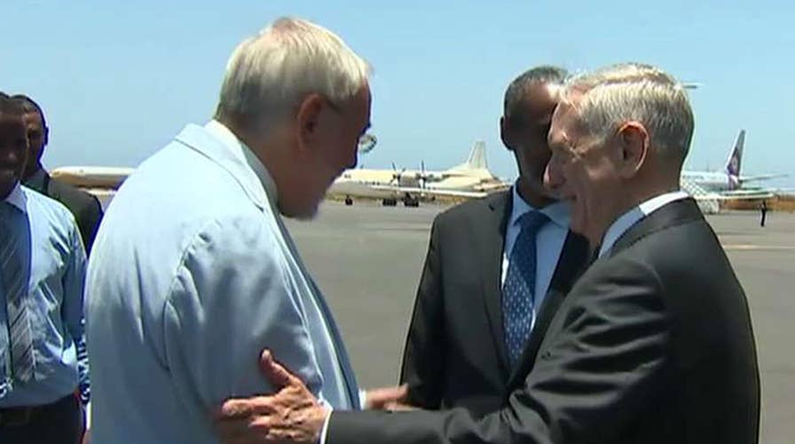 Defense Secretary Mattis visits US base in Djibouti