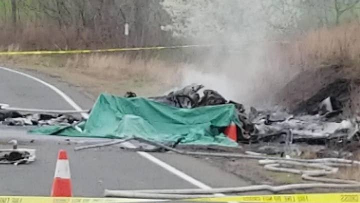 Deadly plane crash on road near airport in Connecticut