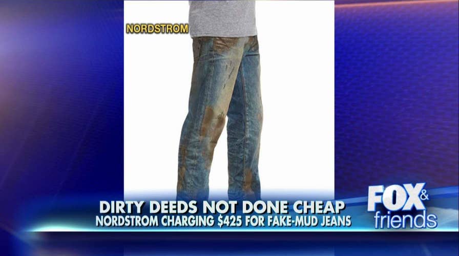 Nordstrom charging $425 for fake-mud jeans