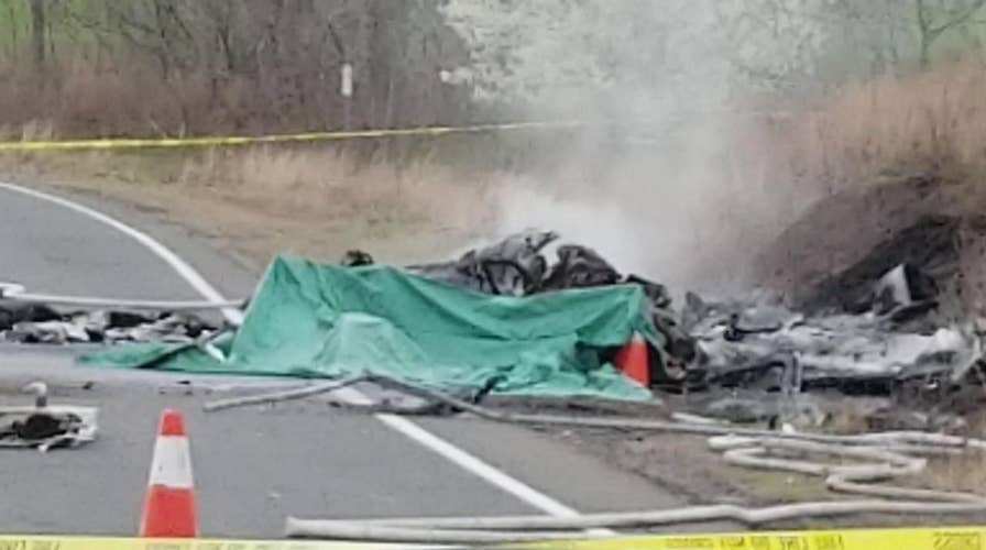 Deadly plane crash on road near airport in Connecticut