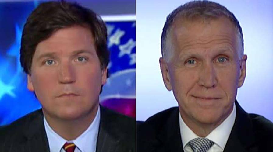 Tucker vs Republican lawmaker skeptical about Trump's wall
