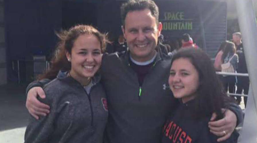 Brian Kilmeade's daughters pay their dad a visit at work