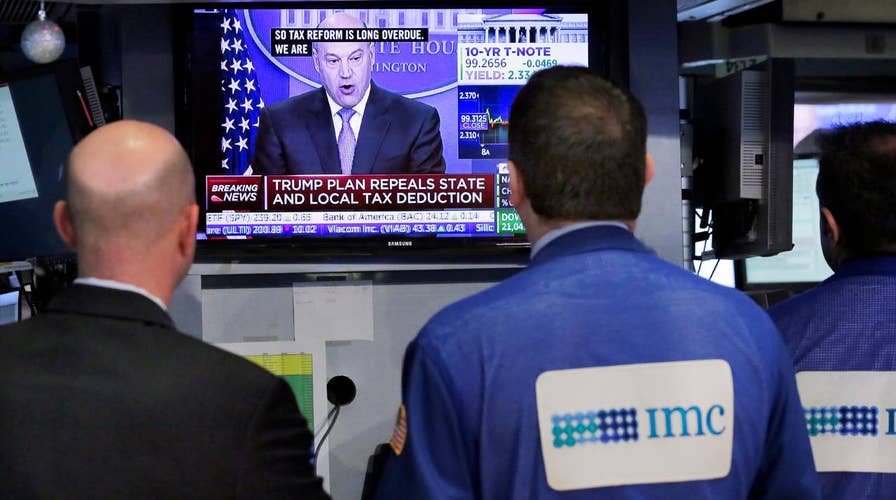 Dow dips after White House rolls out massive tax reform plan