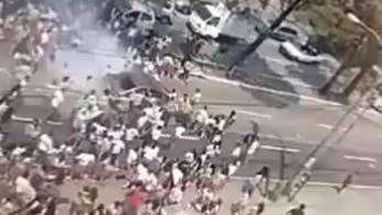 Shocking Guatemala video shows car plowing through protesters