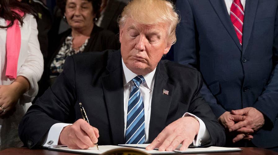 Trump signs executive order to help clean up the VA
