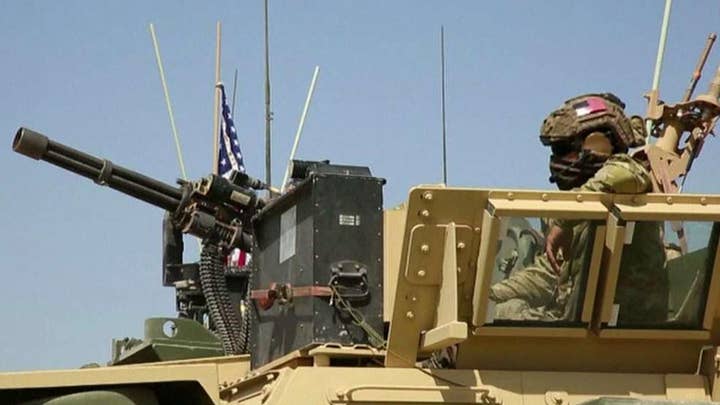 US Marine vehicles deploy to Syria-Turkey border