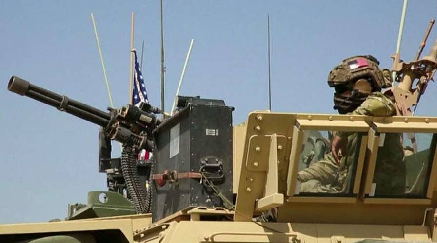 US Marine vehicles deploy to Syria-Turkey border