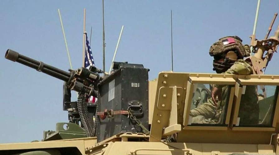 US Marine vehicles deploy to Syria-Turkey border