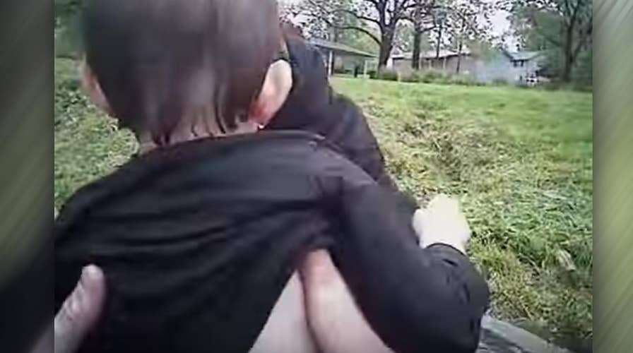 Kansas officer rescues 4-year-old from pond