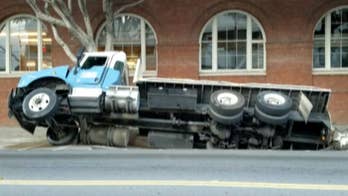 San Francisco sinkhole swallows truck