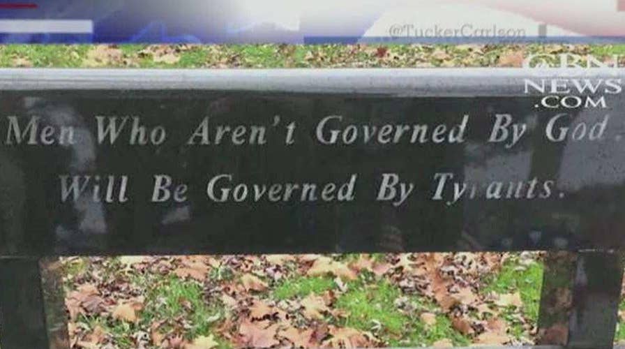 Atheists force Pa. city to remove bench with 'God' quote