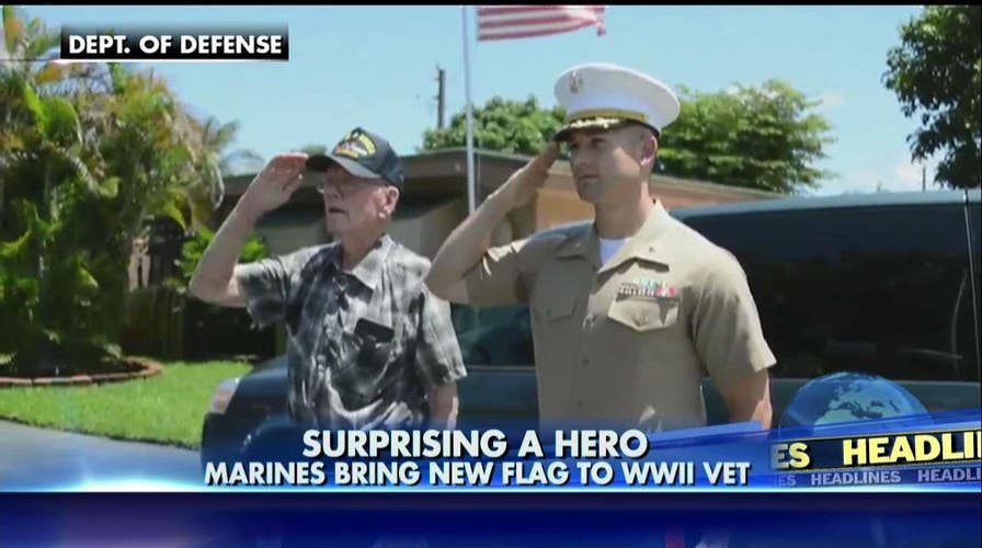 Veteran Given Flag