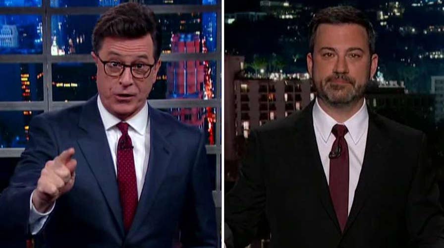 Colbert, Kimmel pummel Trump