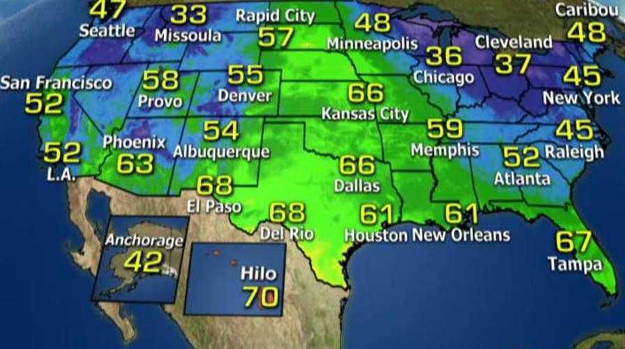 National forecast for Monday, May 8