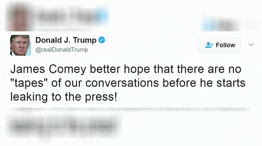 Trump's tweet raises questions about recording conversations