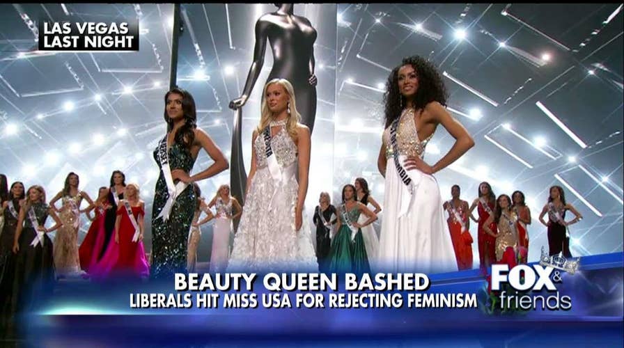 Liberals hit Miss USA for rejecting feminism
