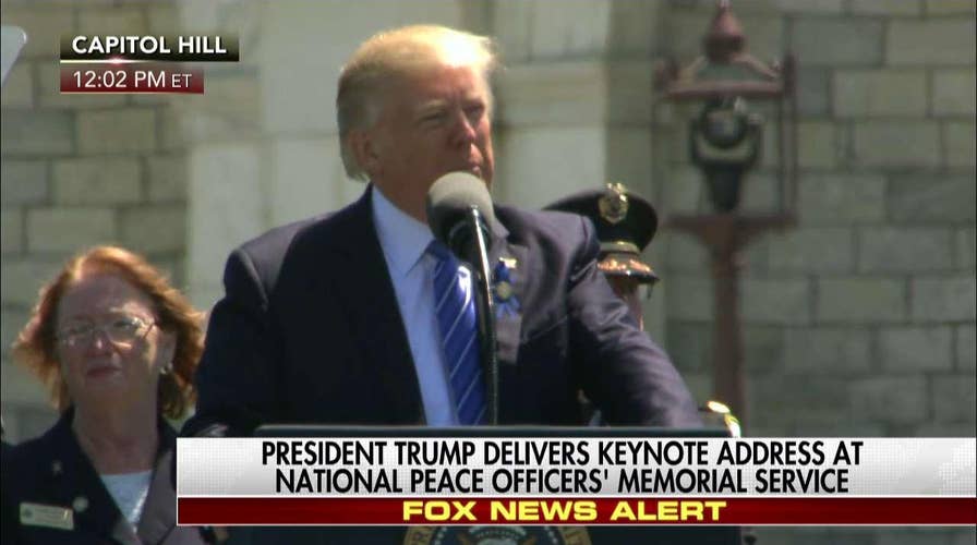 Trump Speaks at National Peace Officers' Memorial Service