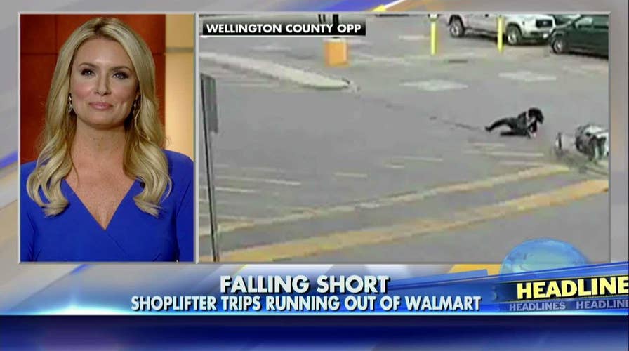 Shoplifter trips running out of Walmart