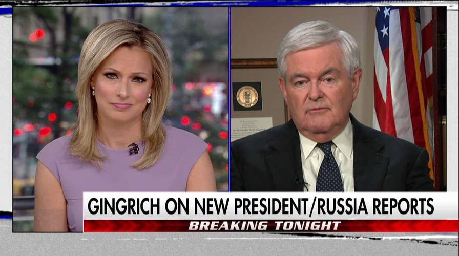 Gingrich on media 'smearing' Trump