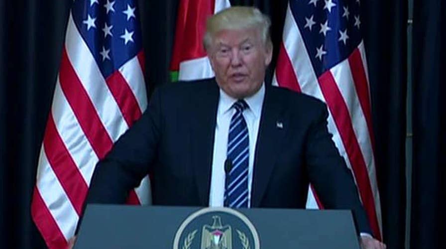 Trump addresses Manchester attack on Israel trip