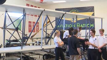 Las Vegas high school students restoring Wright Flyer replica