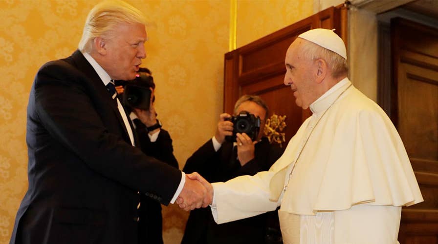 President Trump meets with Pope Francis at the Vatican