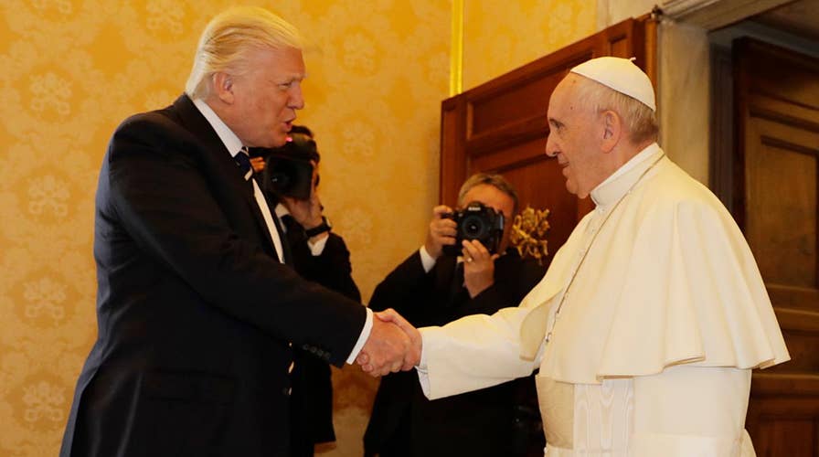 President Trump meets with Pope Francis at the Vatican