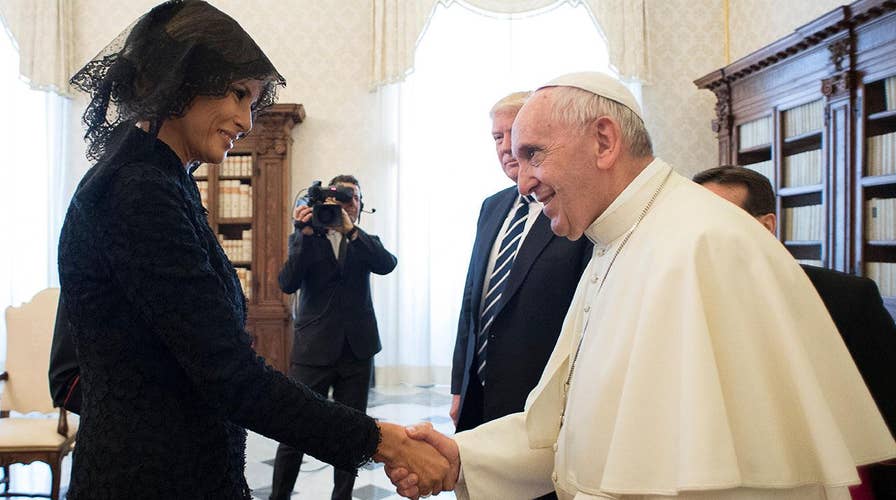 Pope asks Melania what she feeds Trump: Pizza or Potizza?