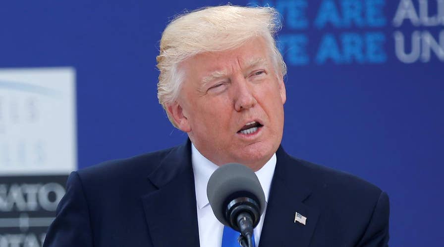 President Trump calls on member nations to pay their share