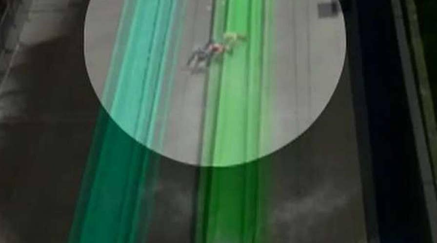 10-year-old boy flies off water slide in California