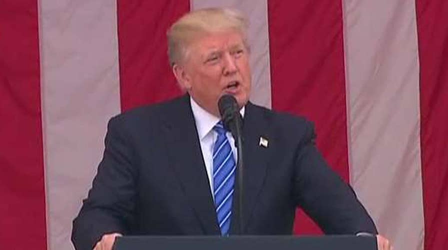 Trump: Fallen soldiers died in war so we can live in peace
