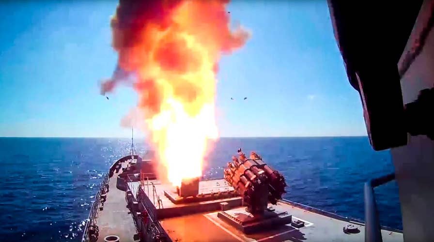 Russian warships fire cruise missiles at ISIS targets