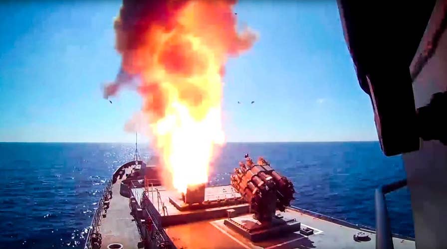 Russian warships fire cruise missiles at ISIS targets