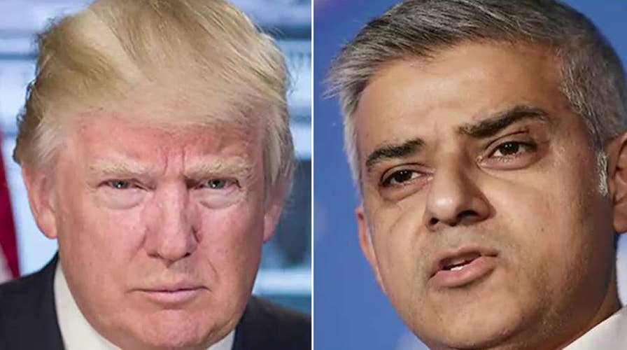 President Trump renews war of words with London mayor