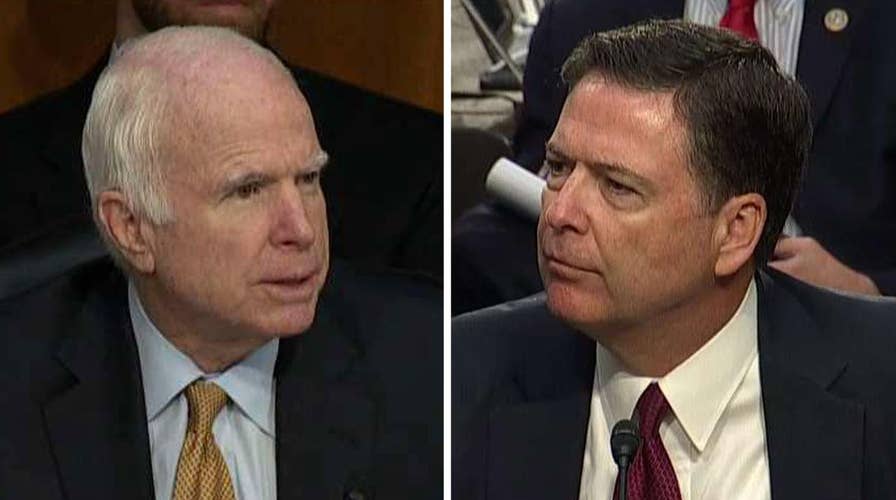 Sen. McCain questions James Comey at Senate hearing