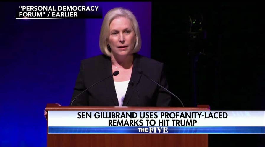 Gillibrand curses during speech
