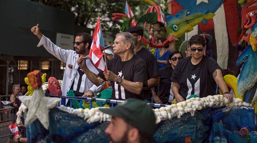 Puerto Rican Day parade draws supporters and protesters