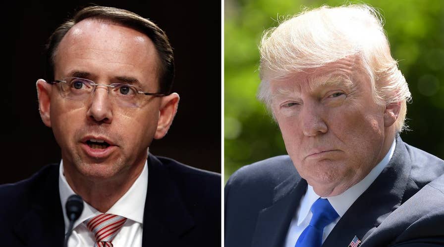 President Trump slams Rosenstein over Russia probe