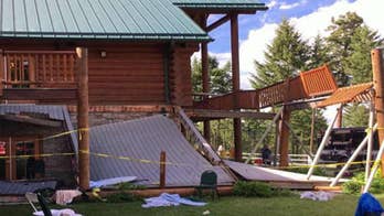 Dozens hurt in deck collapse at Montana lodge during funeral