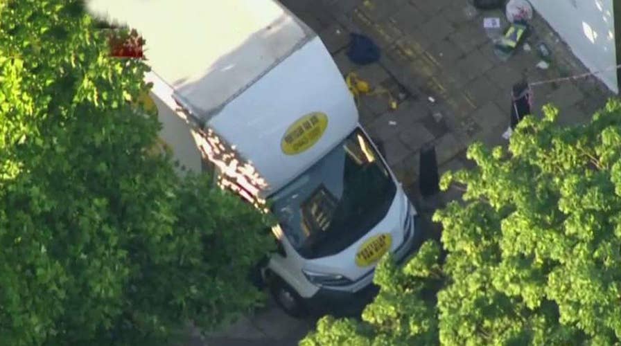 Authorities search for clues following van attack in London