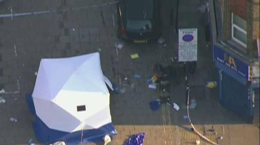 Arrest made after van hits worshipers outside London mosque