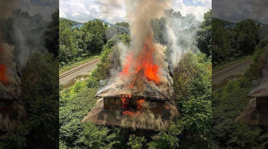 Historic Pennsylvania train station destroyed in fire