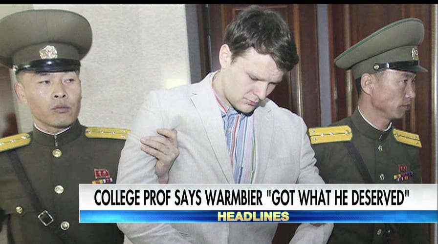 College professor says Warmbier got what he deserved