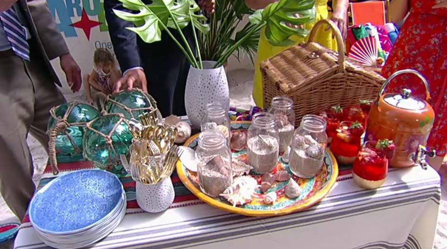 Turning a backyard BBQ into a beach party