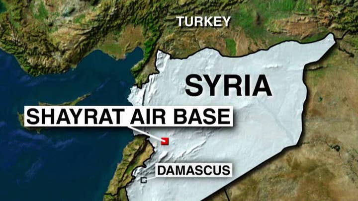 Pentagon confirms chemical weapons activity at Syria airbase