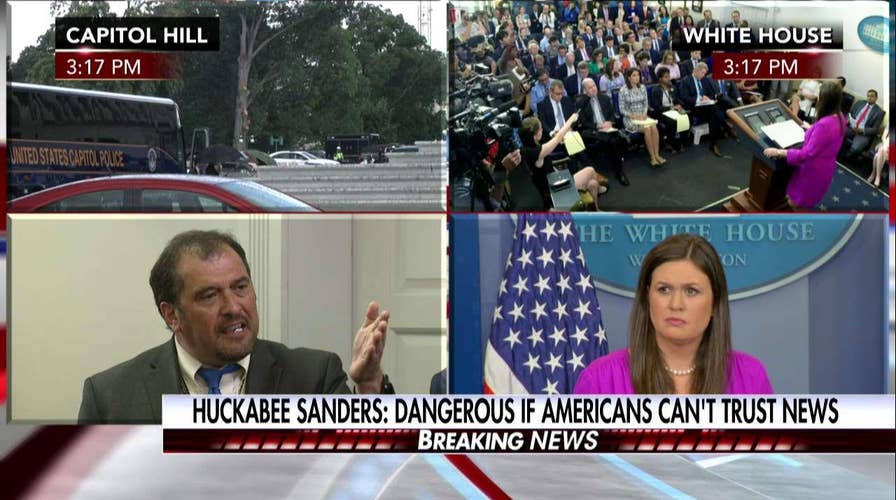 Huckabee reporter flips out