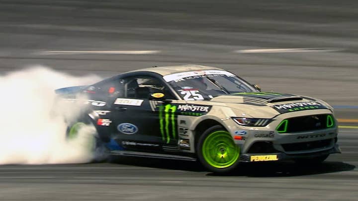 Vaughn Gittin Jr. is ready to sell you a Ford Mustang